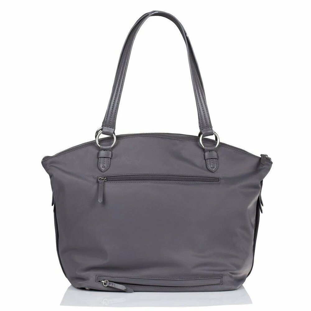 TWELVElittle Large Diaper Bag Gray Allure Nylon Tote Crossbody Baby Shoulder Bag - Picture 5 of 6